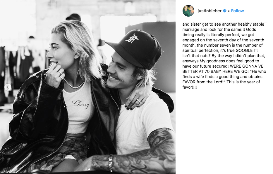 Justin Bieber Confirmed His Engagement to Hailey Baldwin!